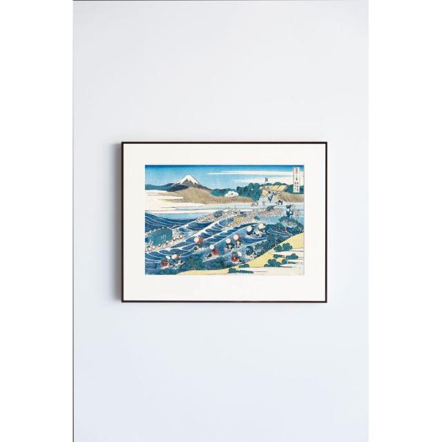 アートカレンダー富嶽三十六景東海道金 T-3-2(カツシカホクサイ) 額縁：茶 28,490円
