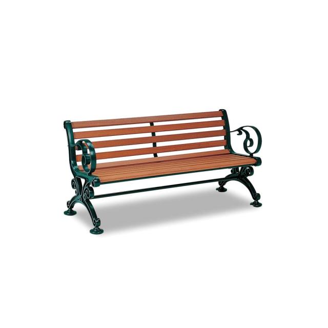 ベンチスワール（屋外用天然木ベンチ） BC-303-015-1