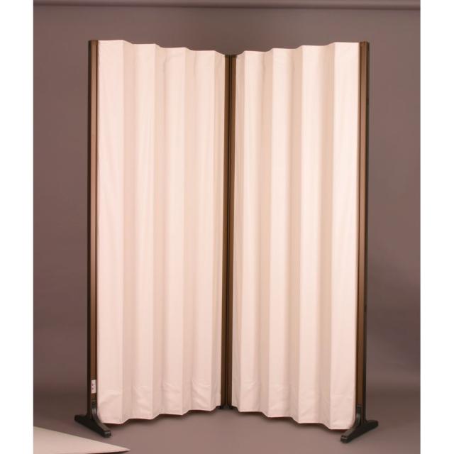 抗菌アコーディオンスクリーン（コーナ W1500XD340XH1650MM アイボリーの通販は