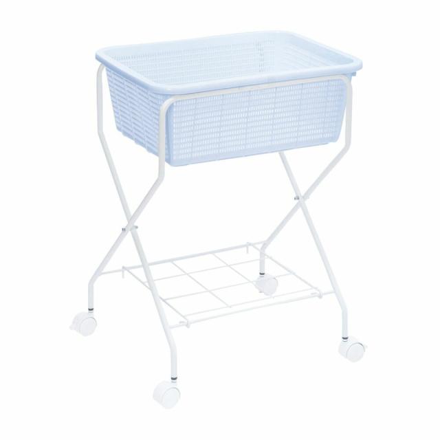 スタンド付脱衣かご ハイリフト 00240519(ブルー)