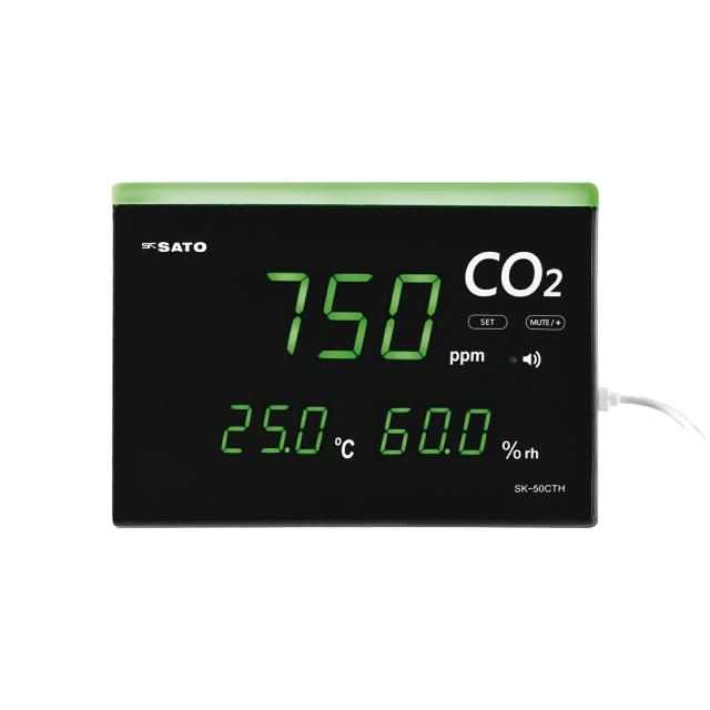 快適ナビ CO2モニター SK-50CTH 二酸化炭素濃度測定器 24-9766-00 佐藤計量器製作所 25,885円