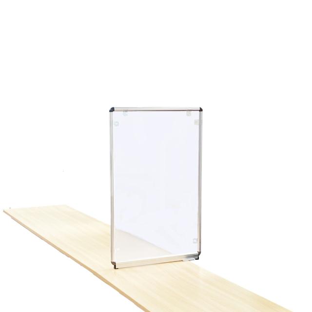 飛沫ガード クランプ シルバー 3FL-CLAMP-S45 3マイイリ  飛沫感染防護スクリーン 24-9773-11 不二ライトメタル