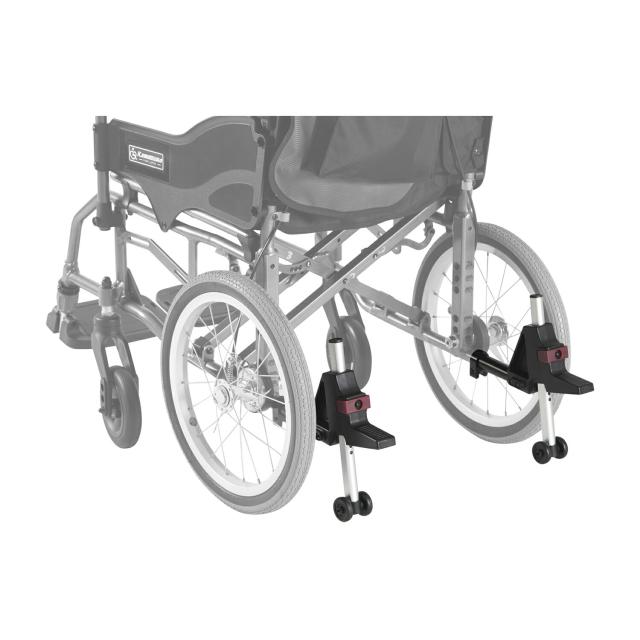 転倒防止金具 モジュール式 低床 KY58308 ケイ22  車いす用オプション 25-2364-03 カワムラサイクル