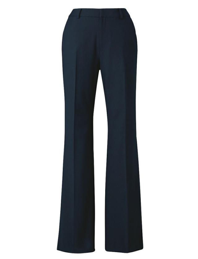 フレアストレートパンツ EAL656 ネイビー  カーシーカシマ