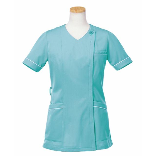 半袖スクラブジャケット LL R8747（コーラル） 1枚 ヤギコーポレーション 24-7002-0104の通販は 6,600円