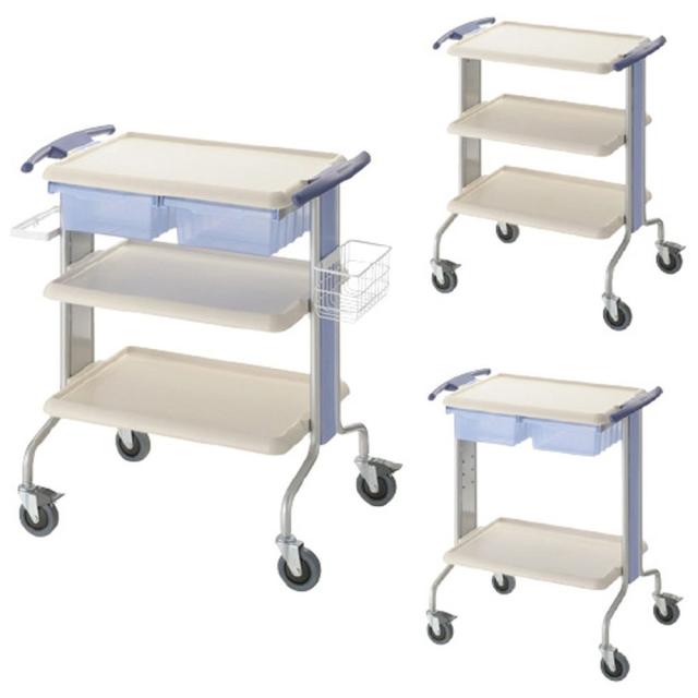 キャリーワゴン（トレー2段・引出付） KY-712D 1台 パラマウントベッド 23-3424-00