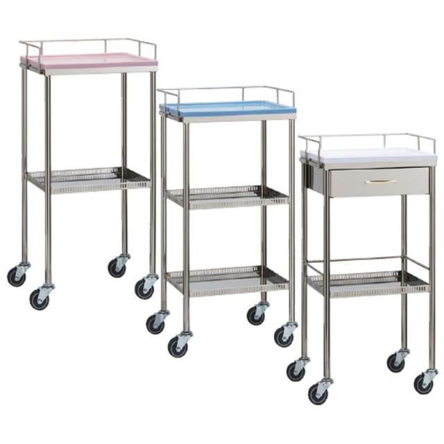 ナースワゴン（3段） YL-NW2B（ブルー） 1台 松吉医科器械 23-5237-02の通販は 35,731円