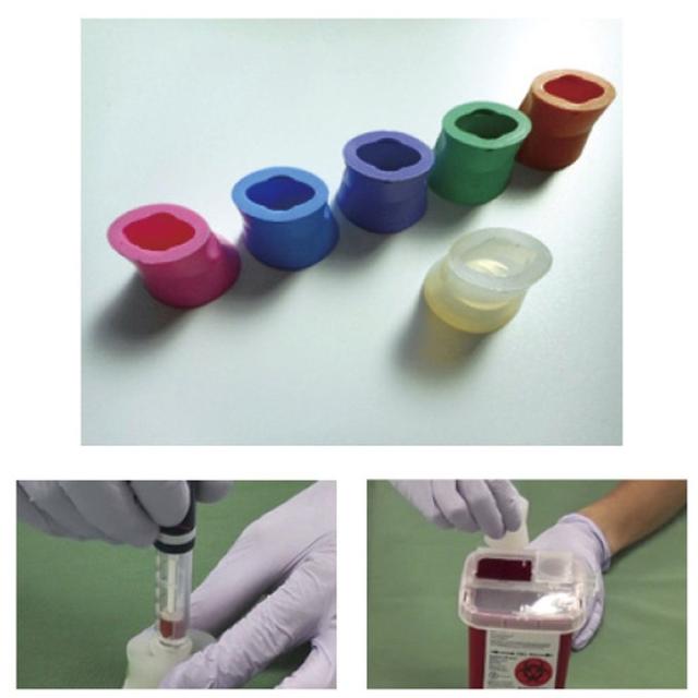 山丸 インスリン自己注射針着脱補助具紫 20個 サイド・インサイド 24-4841-0005の通販は