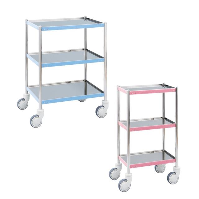 カラーライン器械台 MY-CL115P（ピンク） 1台 松吉医科器械 24-6048-00
