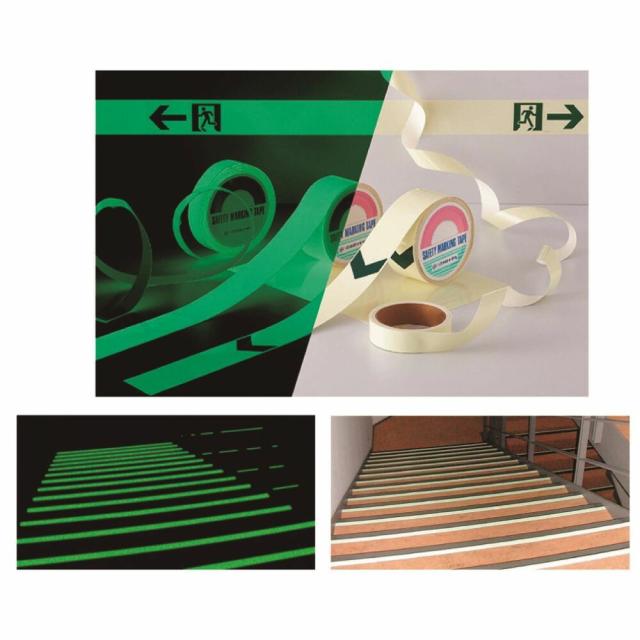 高輝度蓄光テープ（10mm×5m） 364001（SAF-1005） 1個 日本緑十字社 24-7125-09