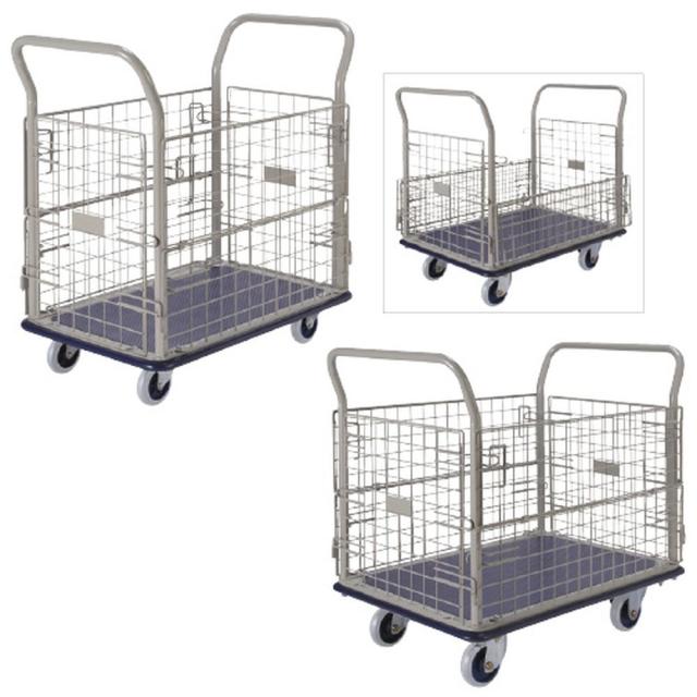 運搬車（台車）小型・カゴ付 NHT-107 1台 金沢車輛 23-2034-00の通販は 17,312円