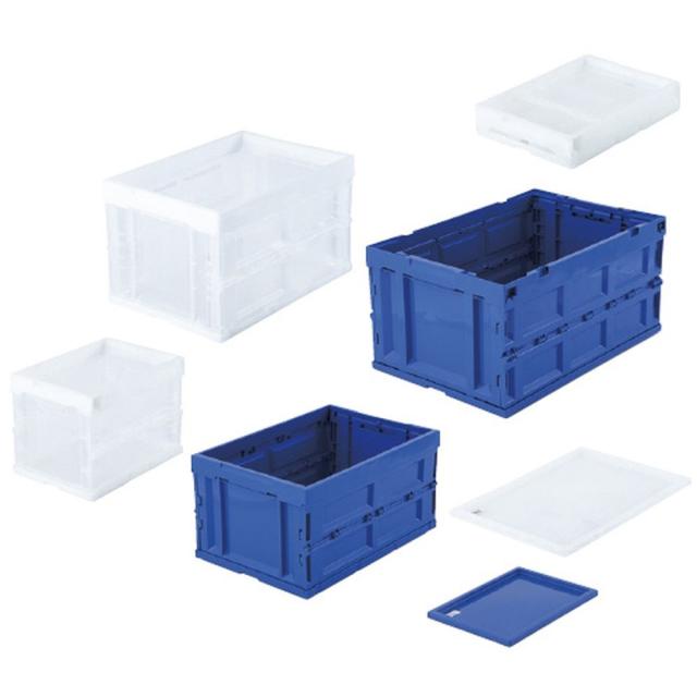 ハード折りたたみコンテナ（本体） クリア HDOC-75L（75L） 1個 アイリスオーヤマ 23-6778-0301