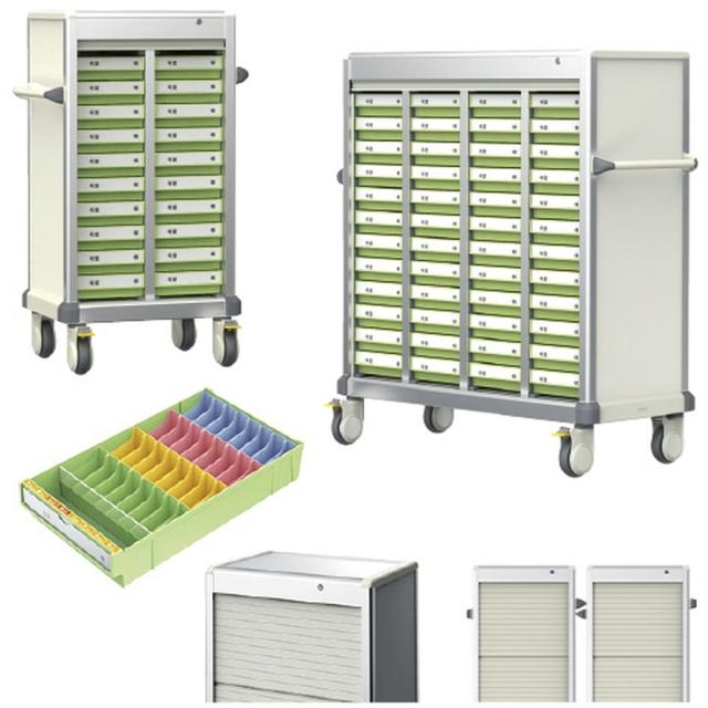 M与薬カート4列10段Y8セット MCR053HT（40ショウヨウ） 1台 河淳 24-4738-04の通販は