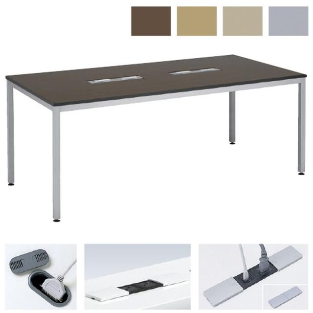 スクエアテーブル ダークオーク KT-361（W180XD120XH70 1台 ケルン 24-5245-0101の通販は