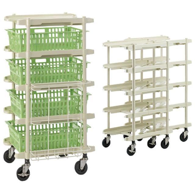 コンテナカート用カテーテルスタンド MOP004IV 1個 河淳 24-5356-01