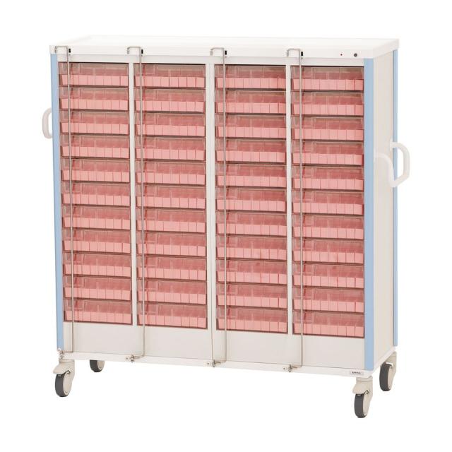 与薬カート（1Week・44床用） ライトブルー KC-507-01S（ヨヤクケース8カセ 1台 ケルン 24-7865-0701の通販は 303,376円