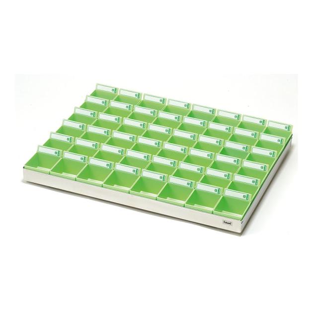 投薬トレー（48人用） ST-48C（ステン／クリア） 1組 エスティーメディカル 19-7685-05の通販は