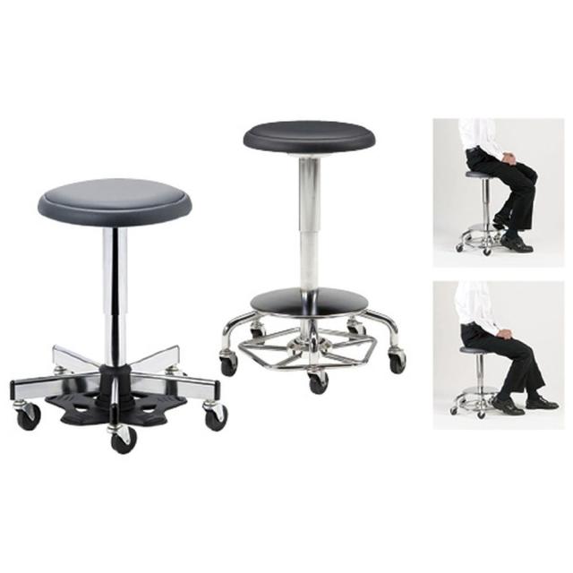 ドクターチェア（フットペダル）背なし APM-36（スチールペダル） 1台 ノーリツイス 23-2655-00