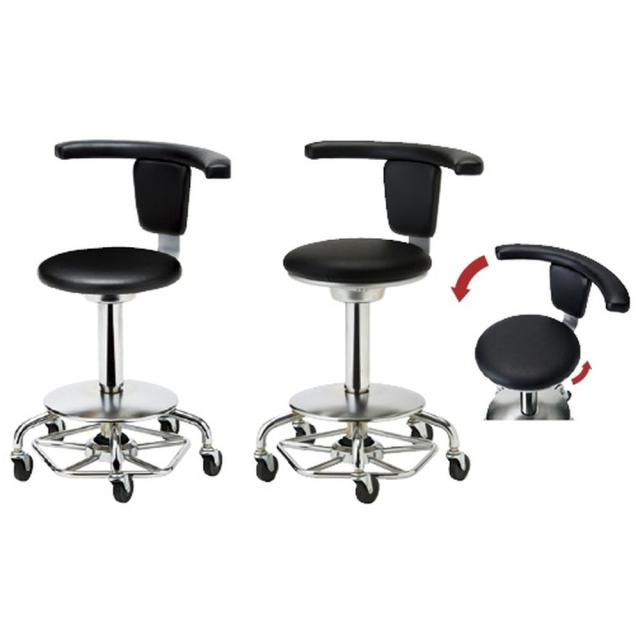 ドクターチェア（フットペダル）背付 APM-50 1台 ノーリツイス 23-2655-01の通販は