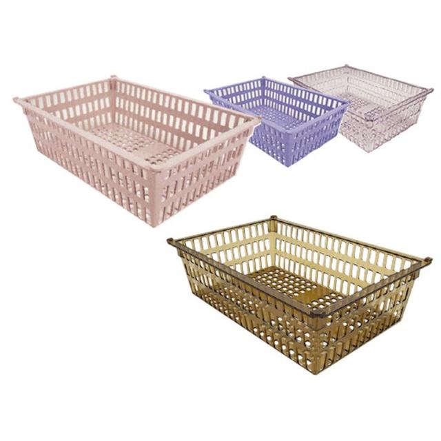 プラスチックバスケット PBMX64-17（アンバー） 1枚 サカセ化学工業 01-2547-07