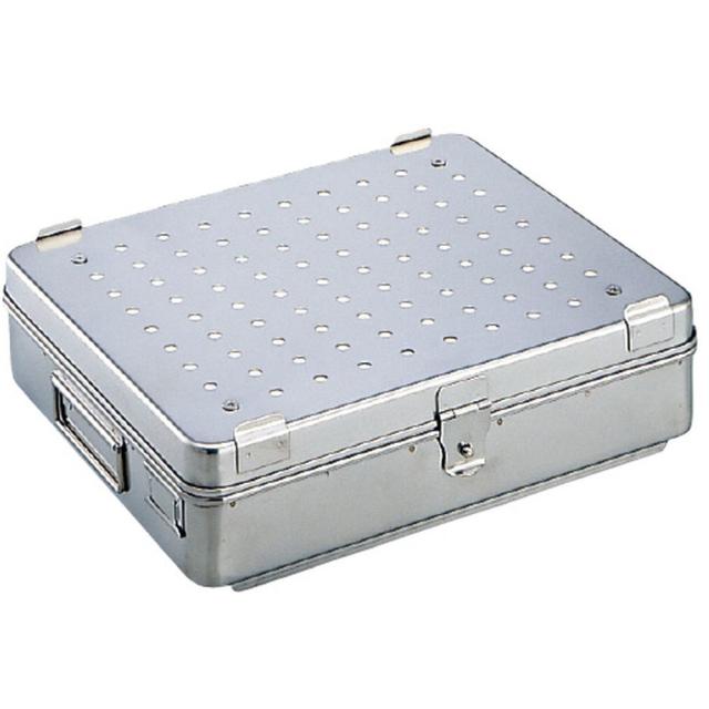 中材用角型カスト（フィルター式）小 M-35F（29．5X23X8．5CM） 1個 松本製器 03-3060-01