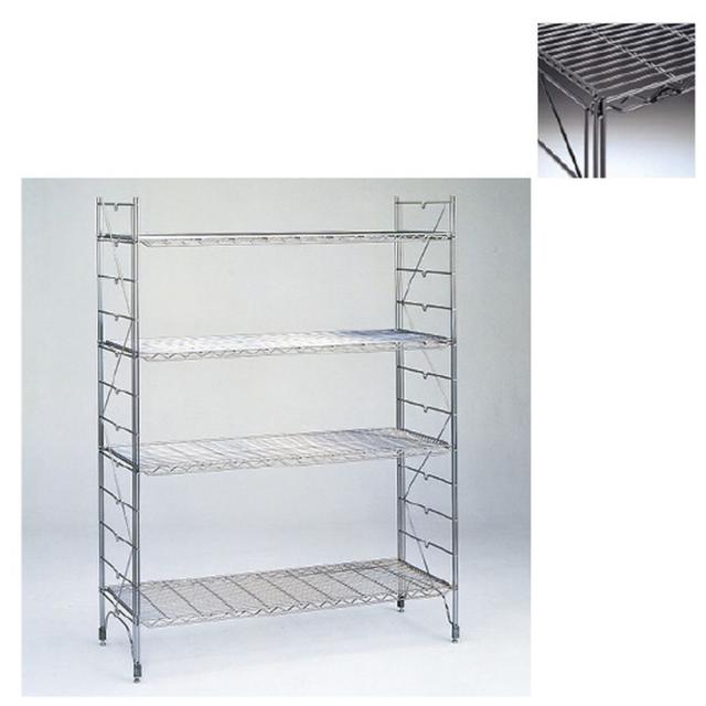 スタンダードエレクターシェルフ4段 S910・S1830（D310） 1台 エレクター 19-8325-04の通販は