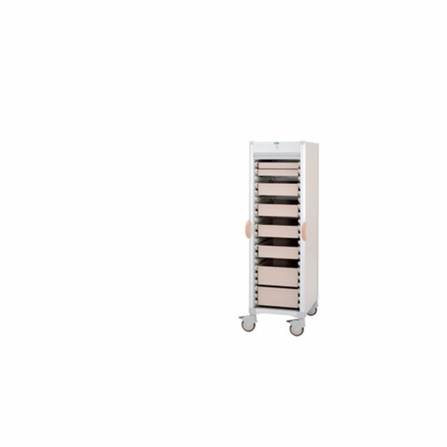 材料搬送カート 透明 C46-AS10207B（ブルー） 1台 サカセ化学工業 24-7157-0103