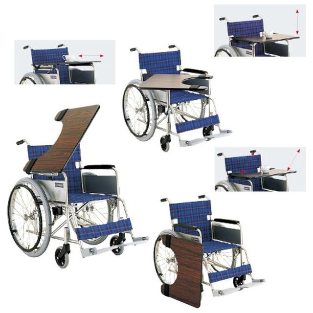 車いす用テーブル（面ファスナー止め） 54X48CM 1枚 カワムラサイクル 01-4045-17
