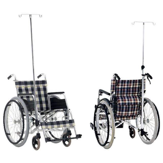 車いす用ガートル架セット（前方用） テツ1ポンモノガートルボウ 1組 松永製作所 23-5771-00