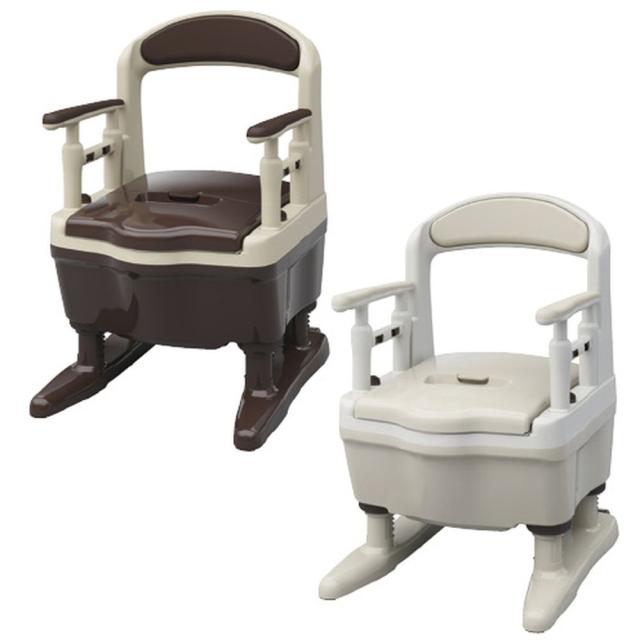 ポータブルトイレジャスピタ（ベージュ 533-923ヒョウジュンダッシュウ 1台 アロン化成 24-3144-13