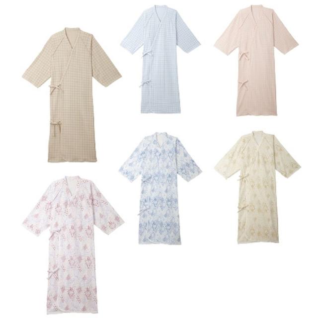 ケアねまき（メリヤスタイプ） ファニークリーム 5075（M） 1枚 日本エンゼル 24-4036-0112の通販は