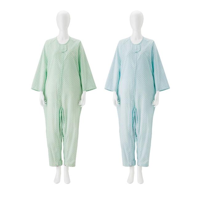 竹虎介護ねまき ブルー L 1枚 竹虎 24-6680-0102