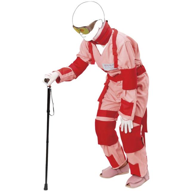 新お年寄り体験スーツ M176-8（L・ブルー） 1組 坂本モデル 24-6915-02の通販は