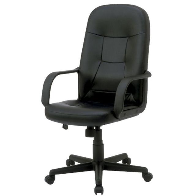 レザーチェア CCL-002（ブラック） 1台 ナカバヤシ 24-5583-00の通販は