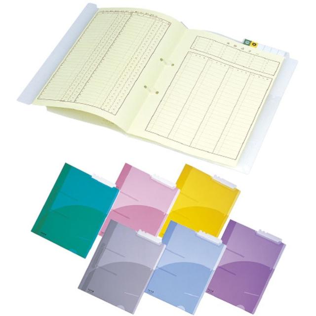 TDカルテフォルダーエニー（A4用）紫 KS-747（カラー） 200枚 ケルン 19-5460-0106