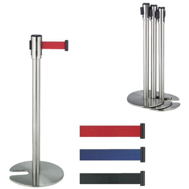 ベルトパーテーション（スタンドD） SU-660-500-2（アカ） 1台 テラモト 24-3840-00の通販は 18,562円