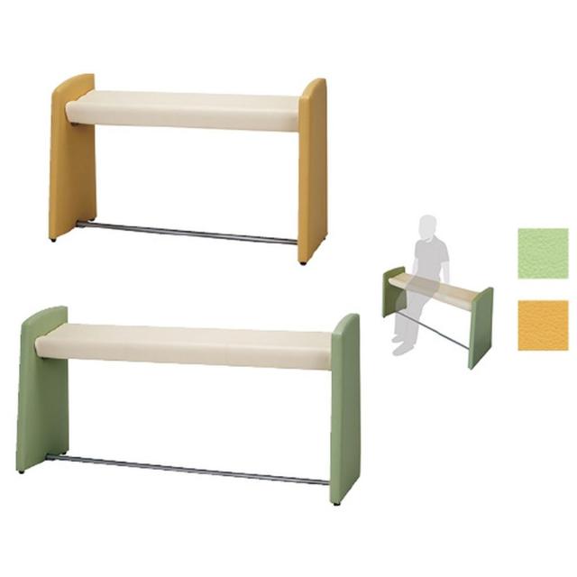 スタンドベンチ ライトグリーン MBC-150-ST 1台 ノーリツイス 24-4600-0101