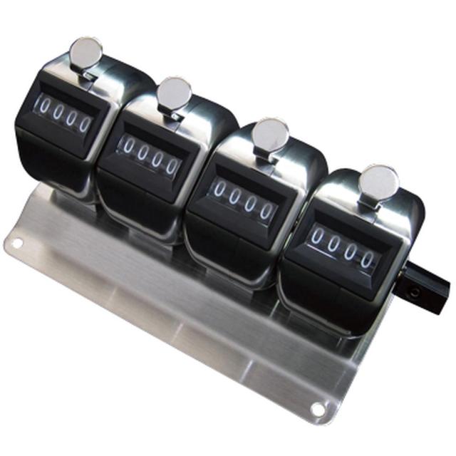 数取器（連式）4連 HM404-4 1個 京北計器工業 24-6265-02