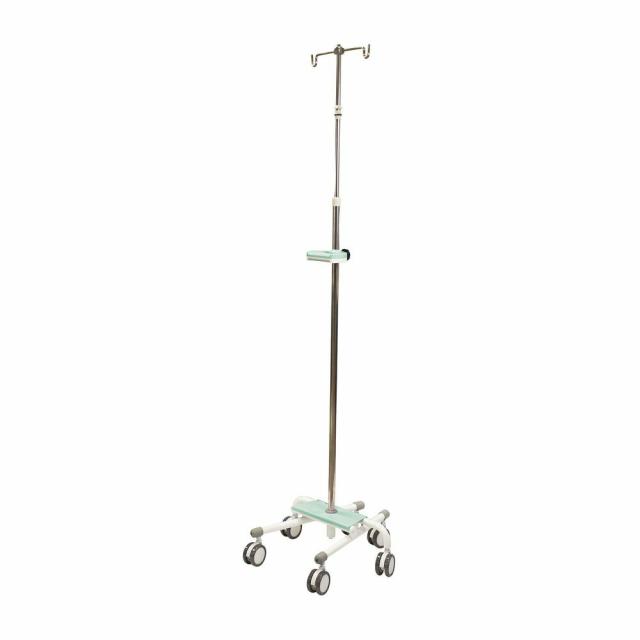 点滴スタンド RTS-101SN-GN（グリーン） 1台 ナカバヤシ 24-6386-10