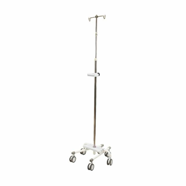 点滴スタンド RTS-101SN-W（ホワイト） 1台 ナカバヤシ 24-6386-14