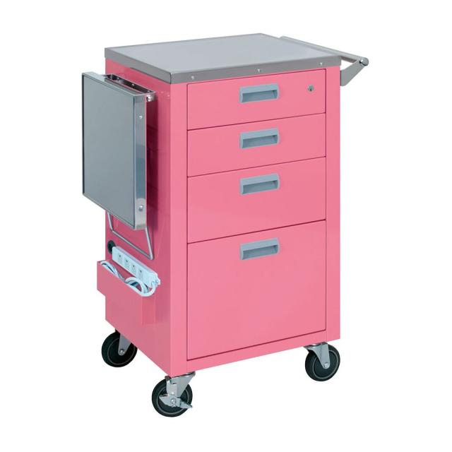 マイスコ救急カート コンパクトタイプ MY-4650P(ピンク) 1台 松吉医科器械 24-3320-01の通販は