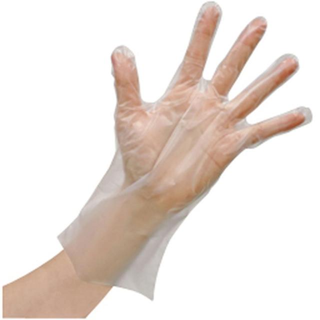 使いきりLDポリエチレン手袋（箱） FR-5813（L）100マイイリ 60箱 ファーストレイト 24-6743-02 9,240円