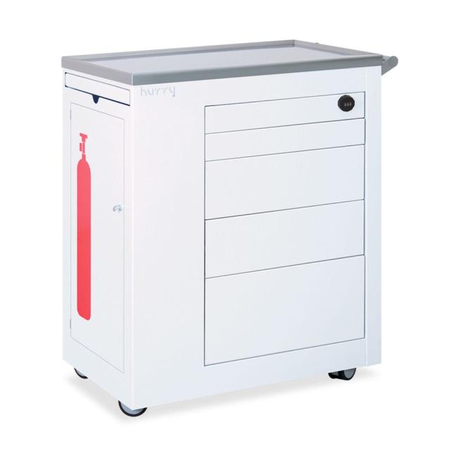 救急カート hurry TB-1442（ホワイト） 1台 高田ベッド製作所 24-7844-00の通販は