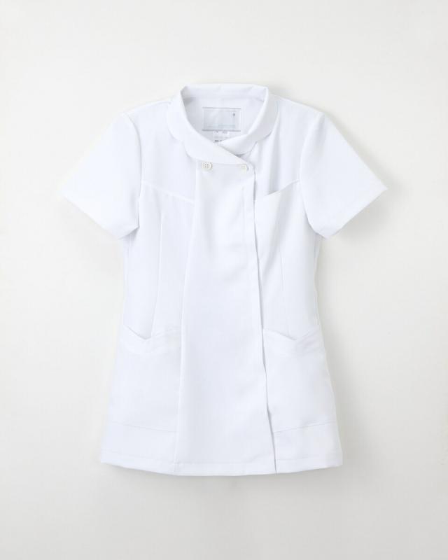 女子上衣 FY-4582 S  ホワイト ナガイレーベン チュニック ナースウェア 白衣 24-8131-00の通販は 5,703円