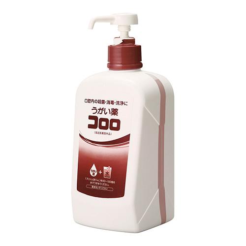 うがい薬コロロ（医薬部外品） 12208（1L）ポンプ付 【×6セット】 サラヤ病院 医療 看護 クリニック