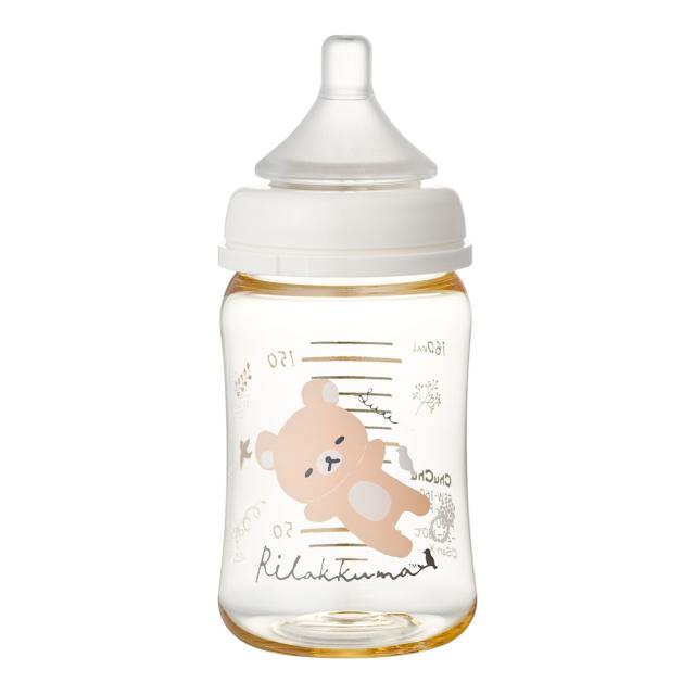 【まとめ買い】チュチュ プラスチック哺乳瓶 リラックマ マルチフィット広口 160ml 50個 ジェクス Chu Chu 哺乳瓶 哺乳びん 日本製 全月齢対応 母乳 授乳_1
