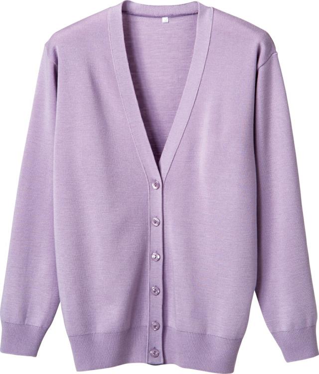 D-PHASE（ディーフェイズ） 抗ピル長袖カーディガン D-1001（L） パープルの通販は