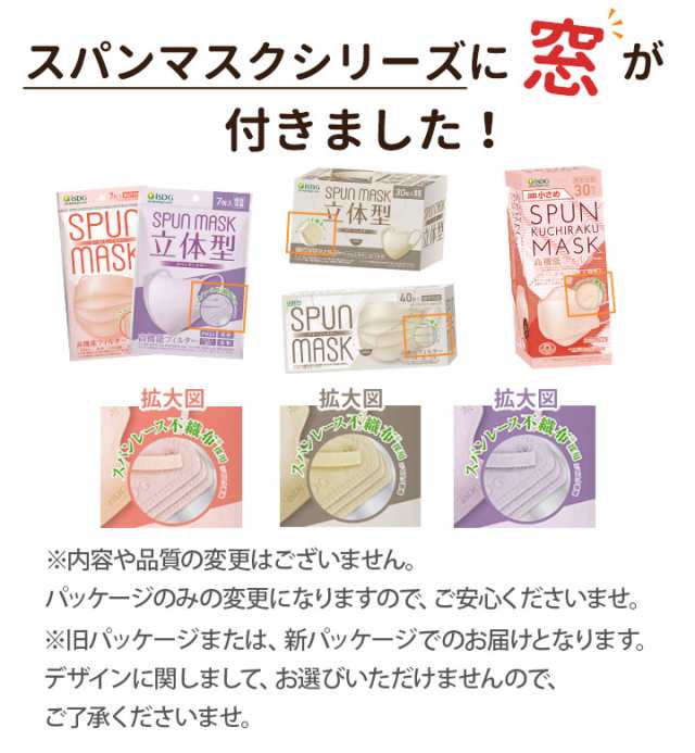 定価 お取り寄せ 医食同源 コーラルピンク 40枚 スパンレース不織布カラーマスク