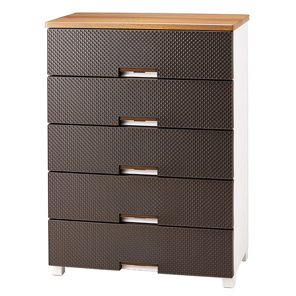 直送 日時指定不可 天馬 フィッツプラスメッシュ 5段 幅75cm FM7505 ブラウン 沖縄・離島配送不可の通販は 20,680円