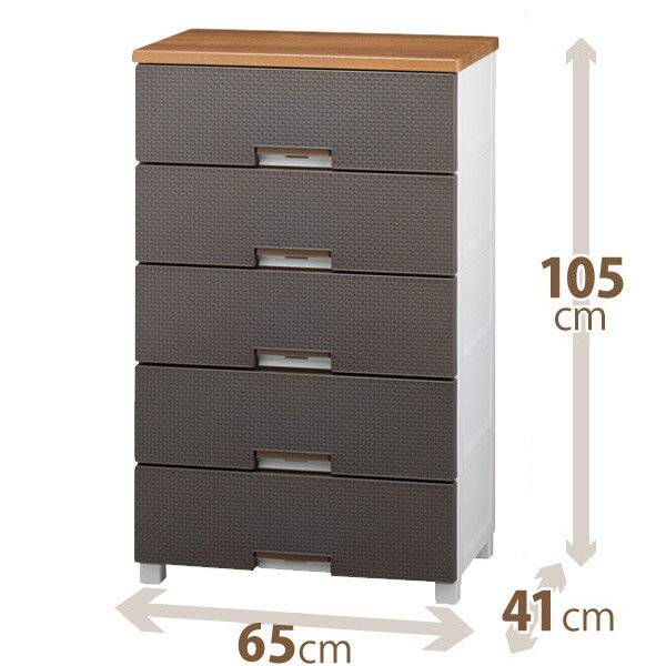 直送 日時指定不可 天馬 フィッツプラスメッシュ 5段 幅65cm FM6505 ブラウン 沖縄・離島配送不可の通販は